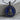 Queen Heaven Star Crown Pendant, black rhodium, front view