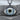 Evil Eye Upper Lash Pendant, black rhodium plated finish, front view