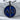 Alpha Omega Letter Pendant, black rhodium, front view
