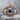 Evil Eye Dawn Frame Pendant, rose gold, front view product photo