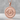 Nazar Radial Border Pendant, rose gold plated, front product photo