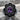 Lotus Amethyst Petal Ring, black rhodium, front view