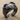 Cancer Crab Shell Ring, black rhodium plated, studio product photo