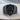 Valknut Garnet Shield Ring, black rhodium finish, product view