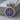 Helm Of Awe Enamel Pendant, rose gold, front product view