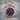 Vegvisir Blue Enamel Pendant, rose gold, studio product photo