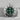 Four Leaf Enamel Medallion Pendant, polished silver finish product photo