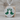 Yggdrasil Green Enamel Pendant, polished silver product photo