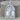 Yggdrasil Bark Relief Pendant in polished silver, front view
