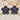 February Amethyst Violet Stud Earring, black rhodium, product photo