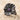 Amethyst Pansy Petal Ring, black rhodium plated product photo