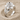 Daffodil Trumpet Leaf Ring, polished silver finish, angled product view