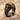 Tiger Eye Pine Cone Ring in black rhodium plated finish, studio view
