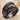 Scorpio Coiled Tail Ring in black rhodium, angled product photo