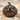Jack o Lantern Ring, black rhodium plated, product photo