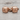 Masonic Mosaic Cube Cufflink, rose gold plated, angled product view