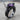 Freyja Cats Amethyst Ring in black rhodium plated finish