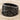 Rose vine wedding ring, black rhodium, side profile view