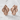 Quatrefoil Vault Stud Earring, rose gold, product photo