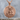 Santa Muerte Hourglass Relief Pendant, rose gold product photo