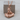 French Bulldog Cushion Pendant, rose gold finish, angled product view