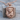 Rottweiler Oak Shield Pendant, rose gold plated, front view