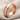 Ivory Inset Ring in rose gold plated studio view