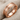 Recessed Rail Ring in rose gold plated silver, studio product photo