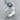 Moss Agate Wolf Paws Ring, product photo, polished silver