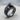 Onyx Reclining Wolf Ring, black rhodium, product photo