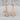 Mermaid Tail Wave Earring, rose gold, front product view