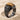 Tigers Eye Aquila Ring, black rhodium, angled product photo