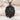 Ivy Coordinates Compass Pendant in black rhodium plated finish