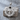 Onyx Anchor Cartouche Pendant, polished silver, front product photo