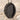 Rosemary Memory Frame Pendant, black rhodium plated finish, front view