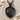 Acorn Sapling Roots Pendant, black rhodium plated finish front view