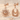 Sun Moon Mismatch Earring in rose gold plated finish