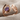 Amethyst Petal Fold Ring in rose plated silver, front view