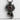 Mourning Garnet Buckle Pendant, black rhodium product photo