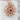 Bone Rosette Garnet Pendant, rose gold, front product view