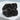 Stepped Cross Signet Ring, black rhodium, front studio view
