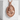 Bear Portrait Pendant, rose gold, front product view