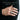 Kabuto Shikoro Ring, oxidized finish, worn on model hand