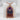 Gothic Stained Glass Window Pendant, rose gold, front product photo view