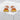 Candy Corn Stud Earring, rose gold, studio product view