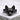 Sphynx Cat Ring, black rhodium plated finish