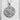 Geometric Flower Medallion Pendant, polished, front view product photo