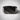 Diagonal Stripe Signet Ring, black rhodium plated, studio product photo