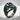 Wyvern Green Wing Ring in black rhodium, product photo view