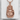 Meditating Buddha Hand Pendant, rose gold finish, front view